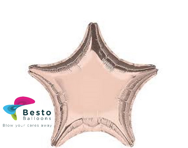 Rose Gold Star Shape Foil Balloon