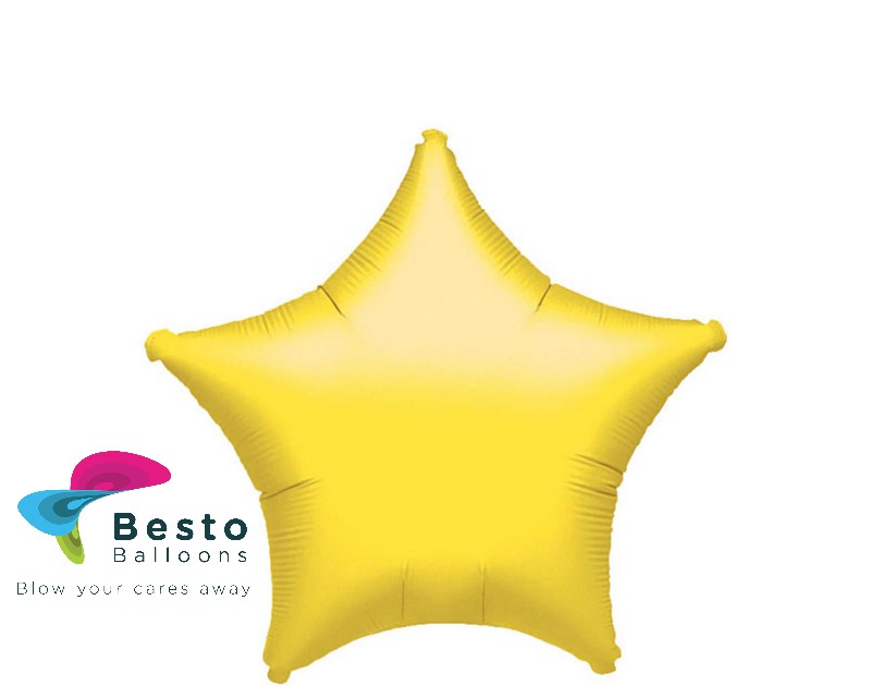 Yellow Star Shape Foil Balloon