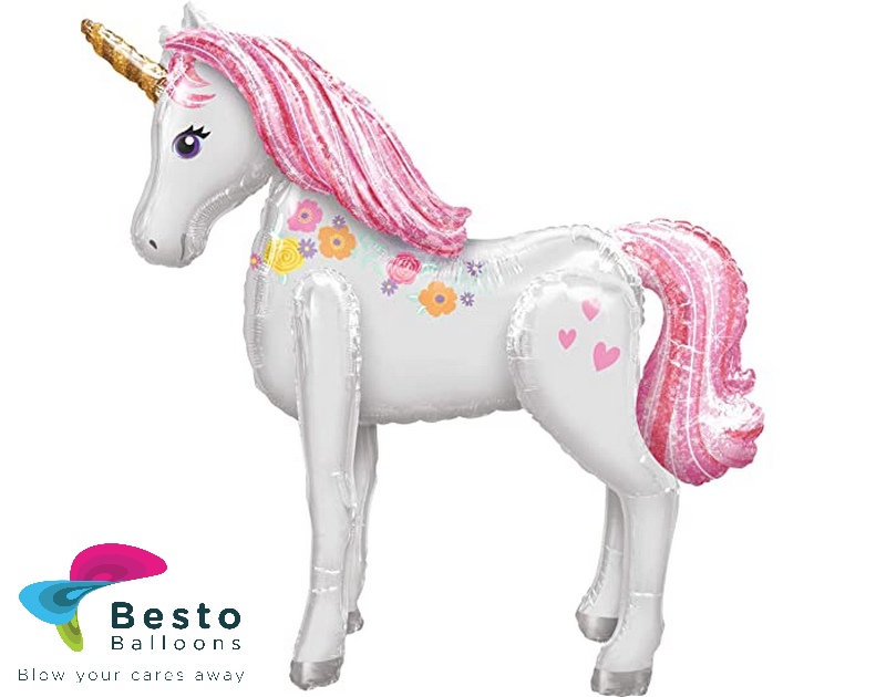 Unicorn Airwalker or Unicorn Shaped Foil Balloon Hewn Full Life Size 1 Pcs Pack
