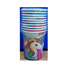 Unicorn Paper Cups 10 Pcs Pack
