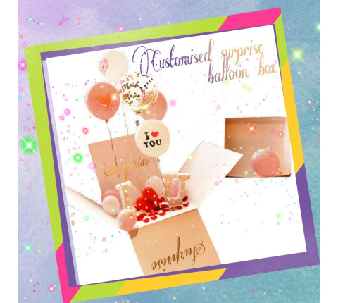 Customised Surprise Balloon Box
