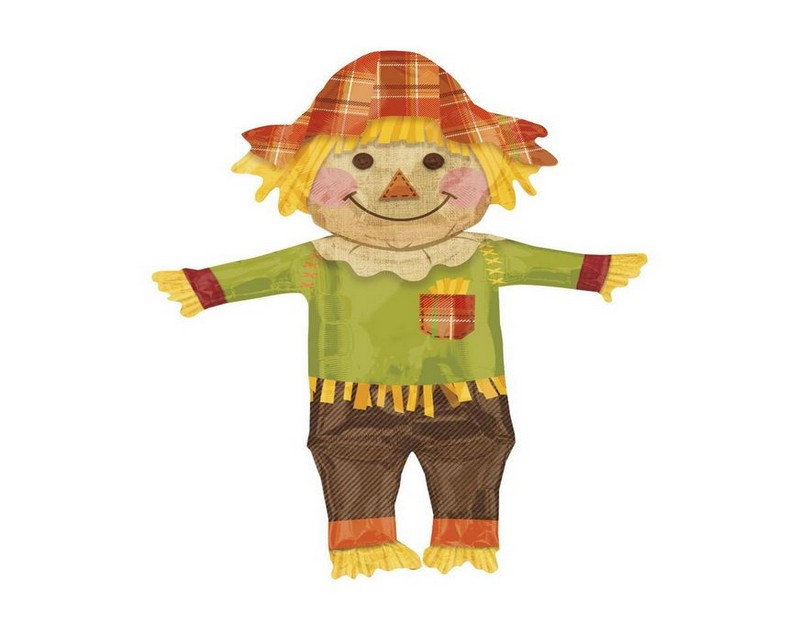 Giant Scarecrow Thanksgiving Foil Balloon