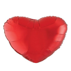 17-inch Red Heart Shape Foil Balloon